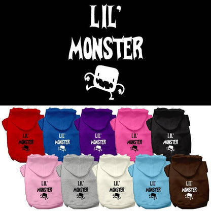 Halloween Pet Hoodie Screen Printed, "Lil Monster"