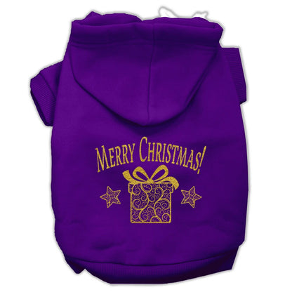 Christmas Pet Hoodie, "Golden Christmas Present"