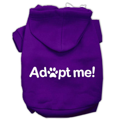 Pet Hoodie Screen Print "Adopt Me"