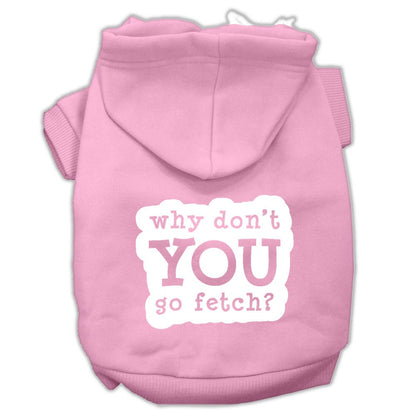 Pet Hoodie Screen Printed, "Fetch"