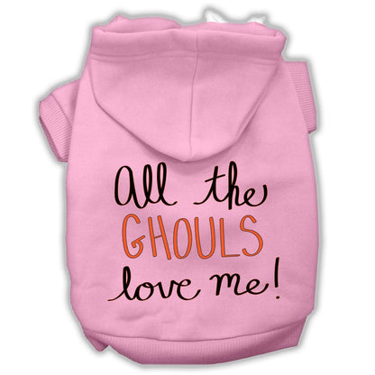 Halloween Pet Hoodie "All The Ghouls Love Me"