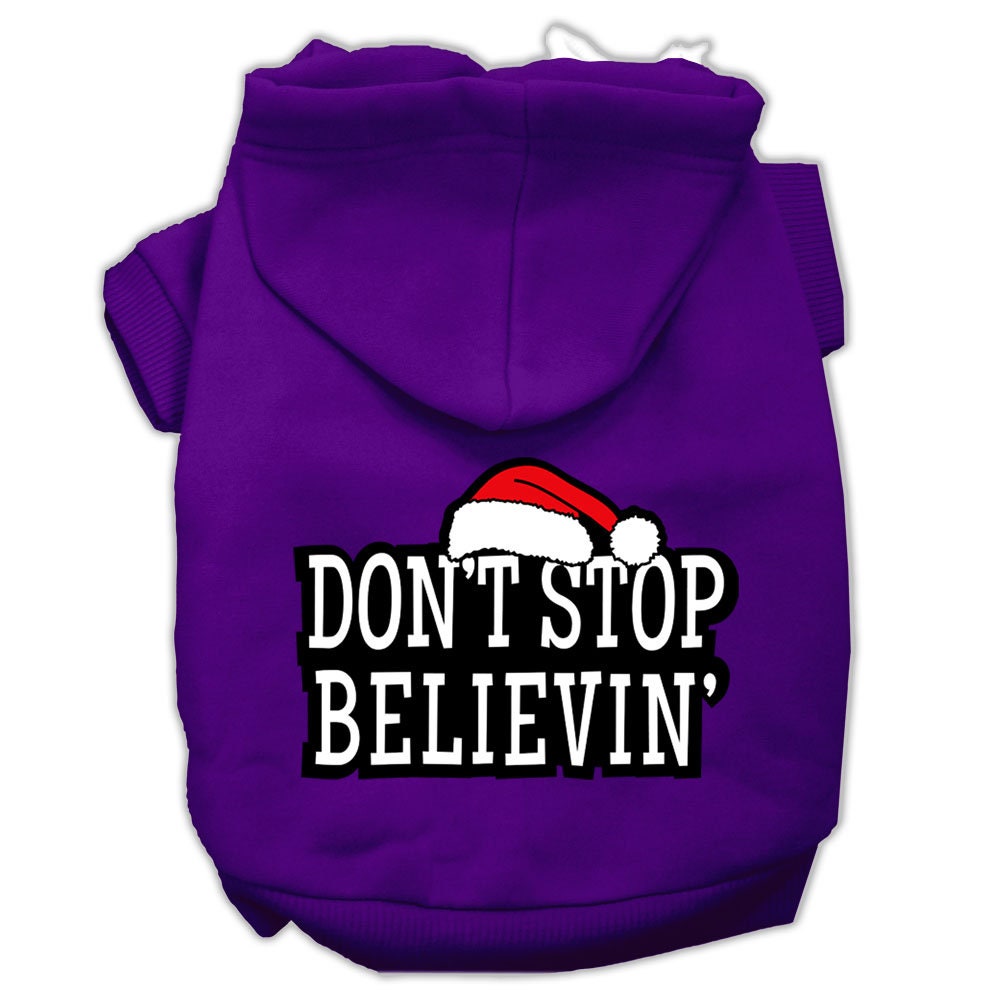 Christmas Pet Hoodie, "Don't Stop Believin"