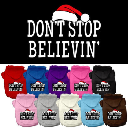 Christmas Pet Hoodie, "Don't Stop Believin"
