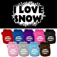I Love Snow Christmas Pet Hoodie