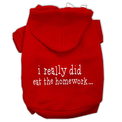 Pet Hoodie "I Really Did Eat The Homework"