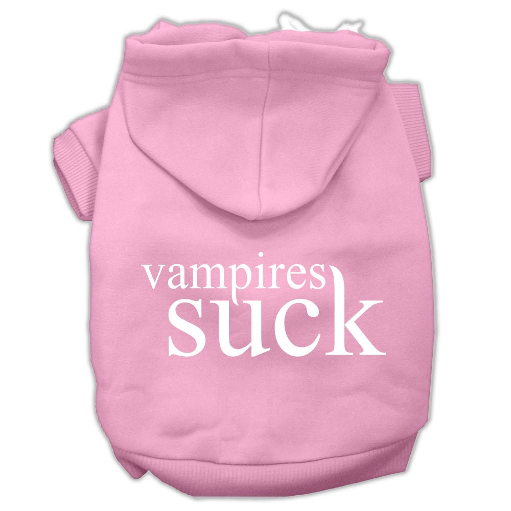 Halloween Pet Hoodie Screen Printed, "Vampires Suck"