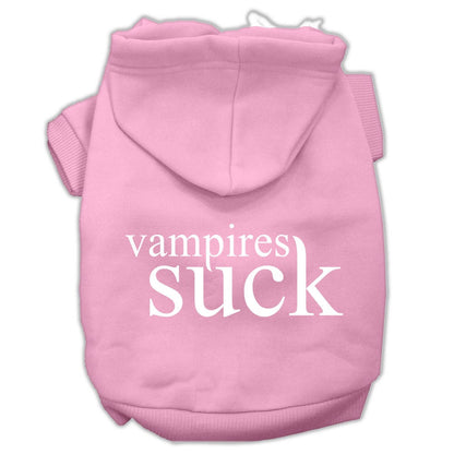 Halloween Pet Hoodie Screen Printed, "Vampires Suck"