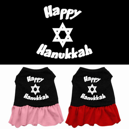 Hanukkah Pet Dress "Happy Hanukkah"