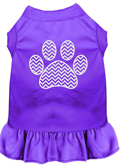 Pet Dress "Chevron Paw"