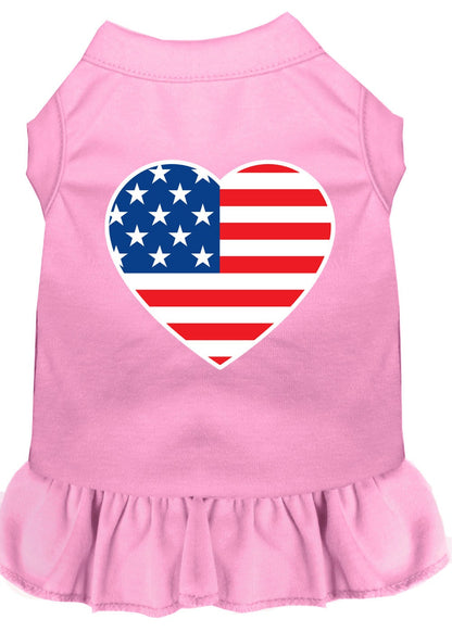 Pet Dress "American Flag Heart"