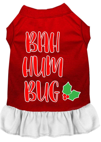 Christmas Pet Dress Screen Printed, "Bah Humbug"