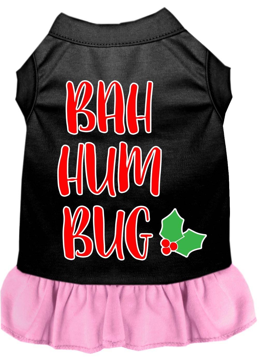 Christmas Pet Dress Screen Printed, "Bah Humbug"