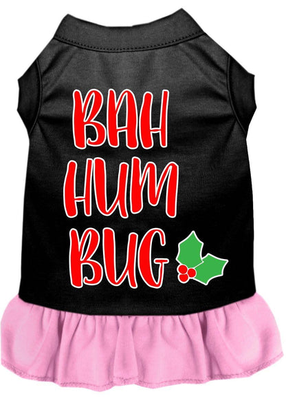 Christmas Pet Dress Screen Printed, "Bah Humbug"