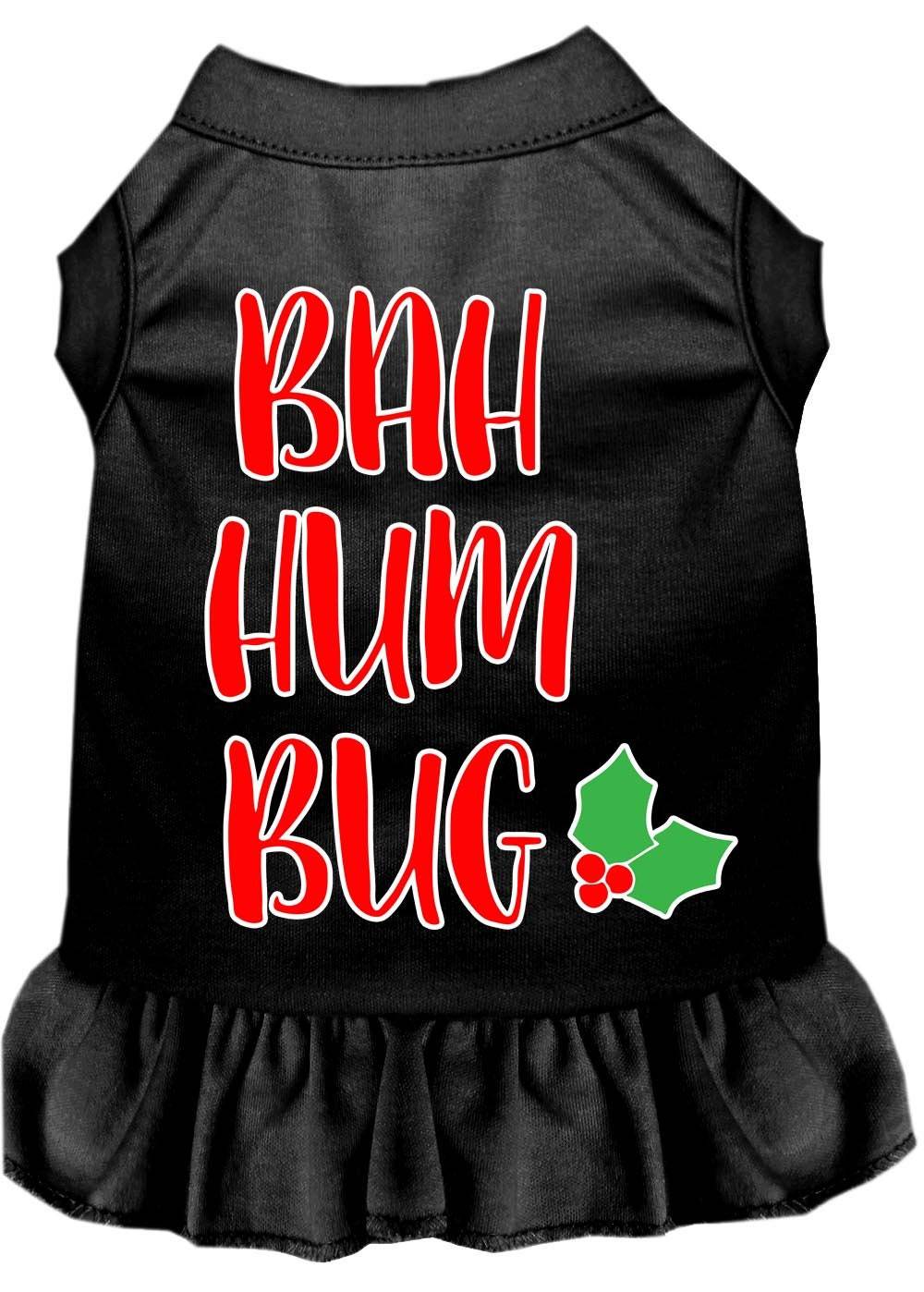 Christmas Pet Dress Screen Printed, "Bah Humbug"