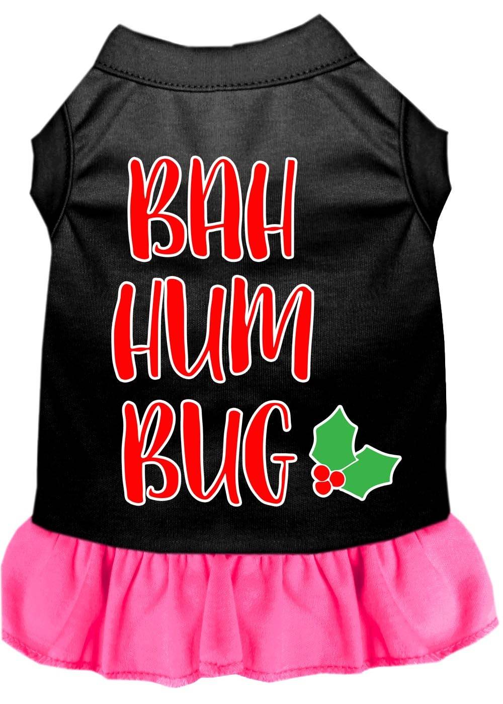 Christmas Pet Dress Screen Printed, "Bah Humbug"