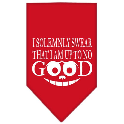 Pet and Dog Bandana, "I Solemnly Swear That I Am Up To No Good"