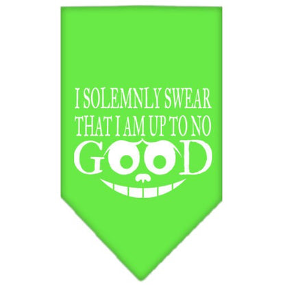 Pet and Dog Bandana, "I Solemnly Swear That I Am Up To No Good"