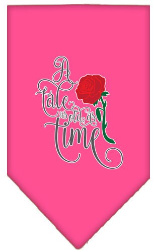Pet and Dog Bandana Screen Printed, "Timeless Tale"