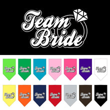 Pet and Dog Bandana Screen Printed, "Team Bride"
