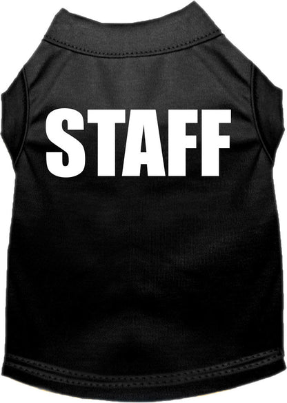 Pet Dog & Cat Shirt Screen Printed, "Staff Costume"