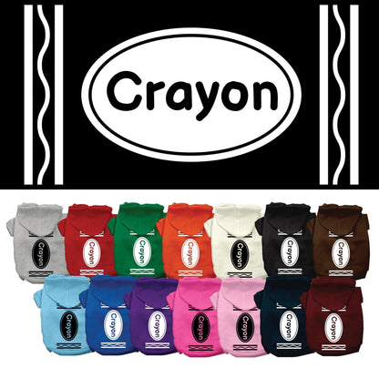 Halloween Pet Hoodie "Crayon Costume"