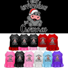 Christmas Pet Dress "I Want A Hippopotamus For Christmas"