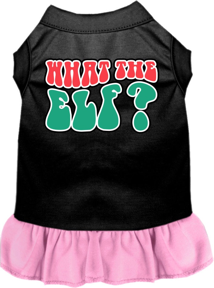 Christmas Pet Dress "What The Elf"
