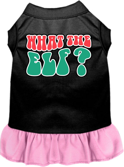 Christmas Pet Dress "What The Elf"