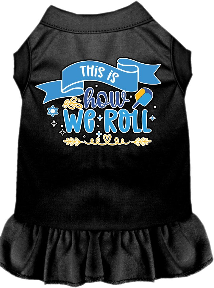 Hanukkah Pet Dress "This Is How We Roll"