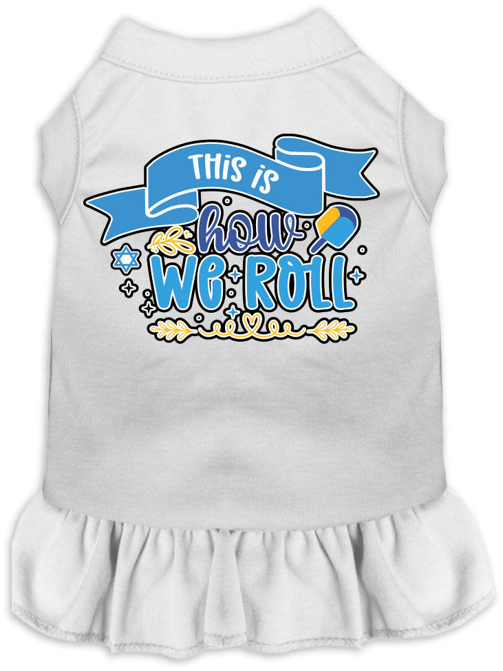 Hanukkah Pet Dress "This Is How We Roll"