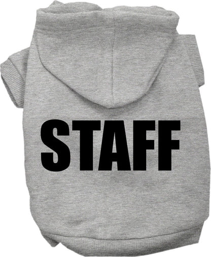 Halloween Pet Costume Hoodie Screen Printed, "Staff"