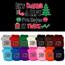 Christmas Pet Hoodie "He's Making A List, I've Eaten It Twice"