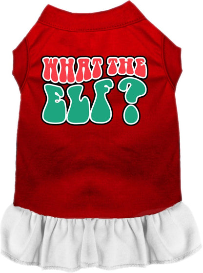 Christmas Pet Dress "What The Elf"