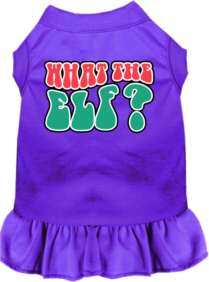 Christmas Pet Dress "What The Elf"