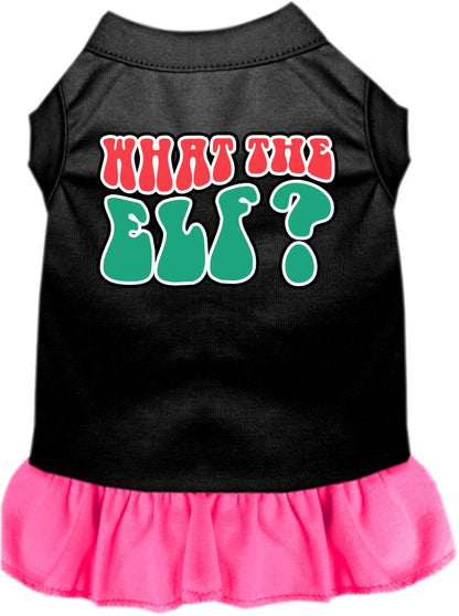 Christmas Pet Dress "What The Elf"