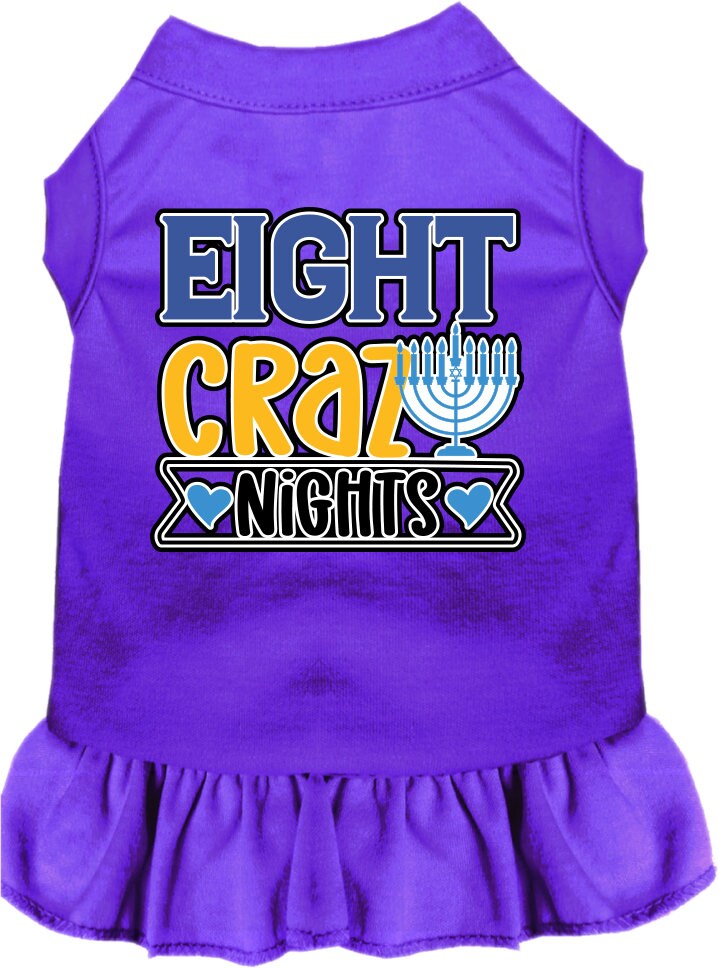 Hanukkah Pet Dress "Eight Crazy Nights"