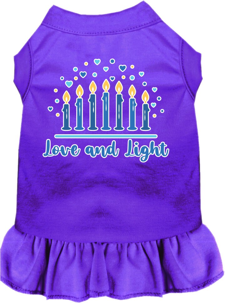 Hanukkah Pet Dress "Love and Light"