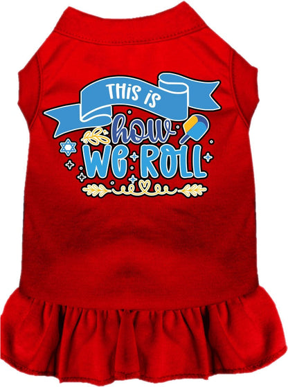 Hanukkah Pet Dress "This Is How We Roll"