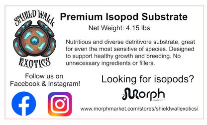 Premium Isopod Substrate - Nutrient-Rich Bioactive Terrarium Mix