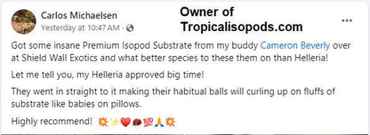 Premium Isopod Substrate - Nutrient-Rich Bioactive Terrarium Mix