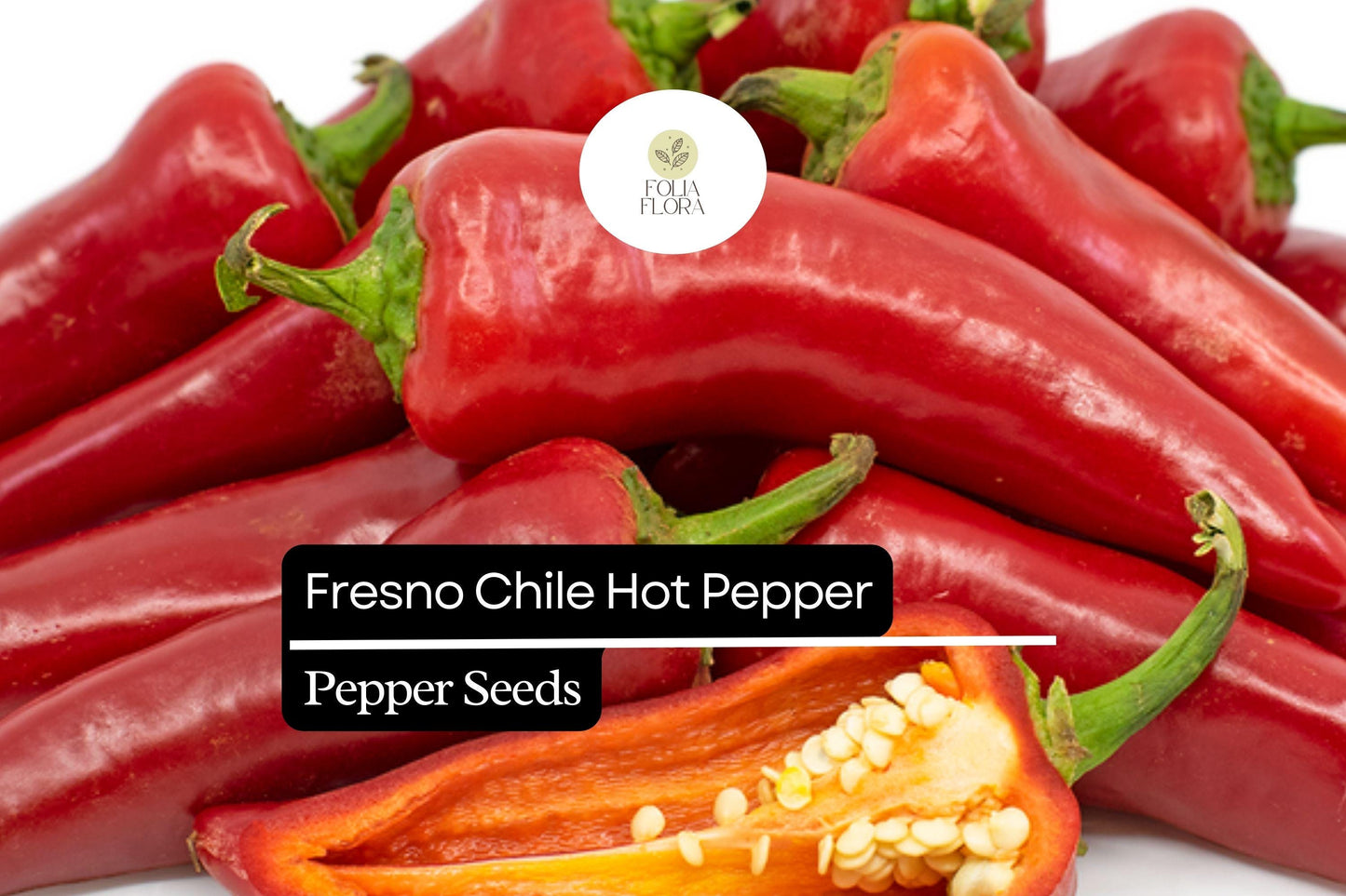 Fresno Pepper Seeds – Heirloom, Non-GMO, High Yield, Spicy Chili, Capsicum annuum, 25 Seeds