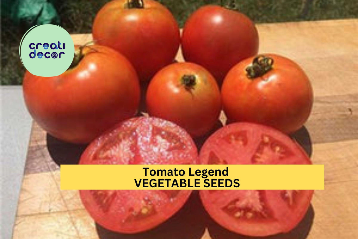3pcs 100g Tomato Legend Seeds – Disease Resistant, Early Yield, Juicy Determinate Solanum lycopersicum for Home Gardens