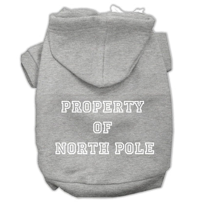 Christmas Pet Hoodie "Property of North Pole"