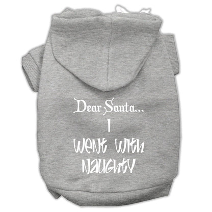 Christmas Pet Hoodie, "Dear Santa, I Went With Naughty"