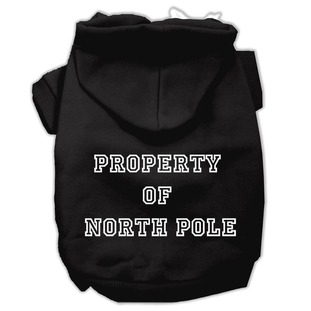 Christmas Pet Hoodie "Property of North Pole"