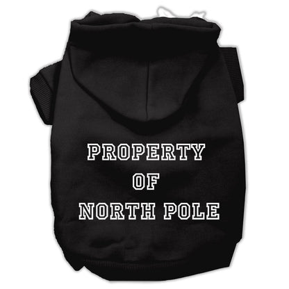 Christmas Pet Hoodie "Property of North Pole"