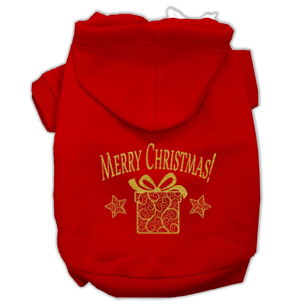 Christmas Pet Hoodie, "Golden Christmas Present"