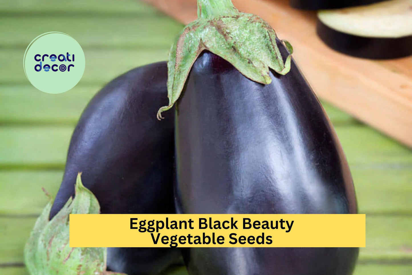 Black Beauty Eggplant Seeds – Heirloom Variety, 3 Pack, Large Glossy Purple Fruits, Solanum melongena, for Summer Vegetable Gardens