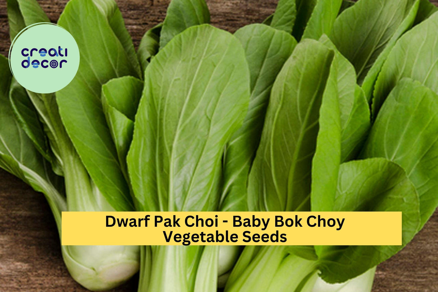 3pcs Baby Bok Choy Seeds – Dwarf Pak Choi Variety for Container Gardening & Asian Cooking, Brassica rapa subsp. chinensis