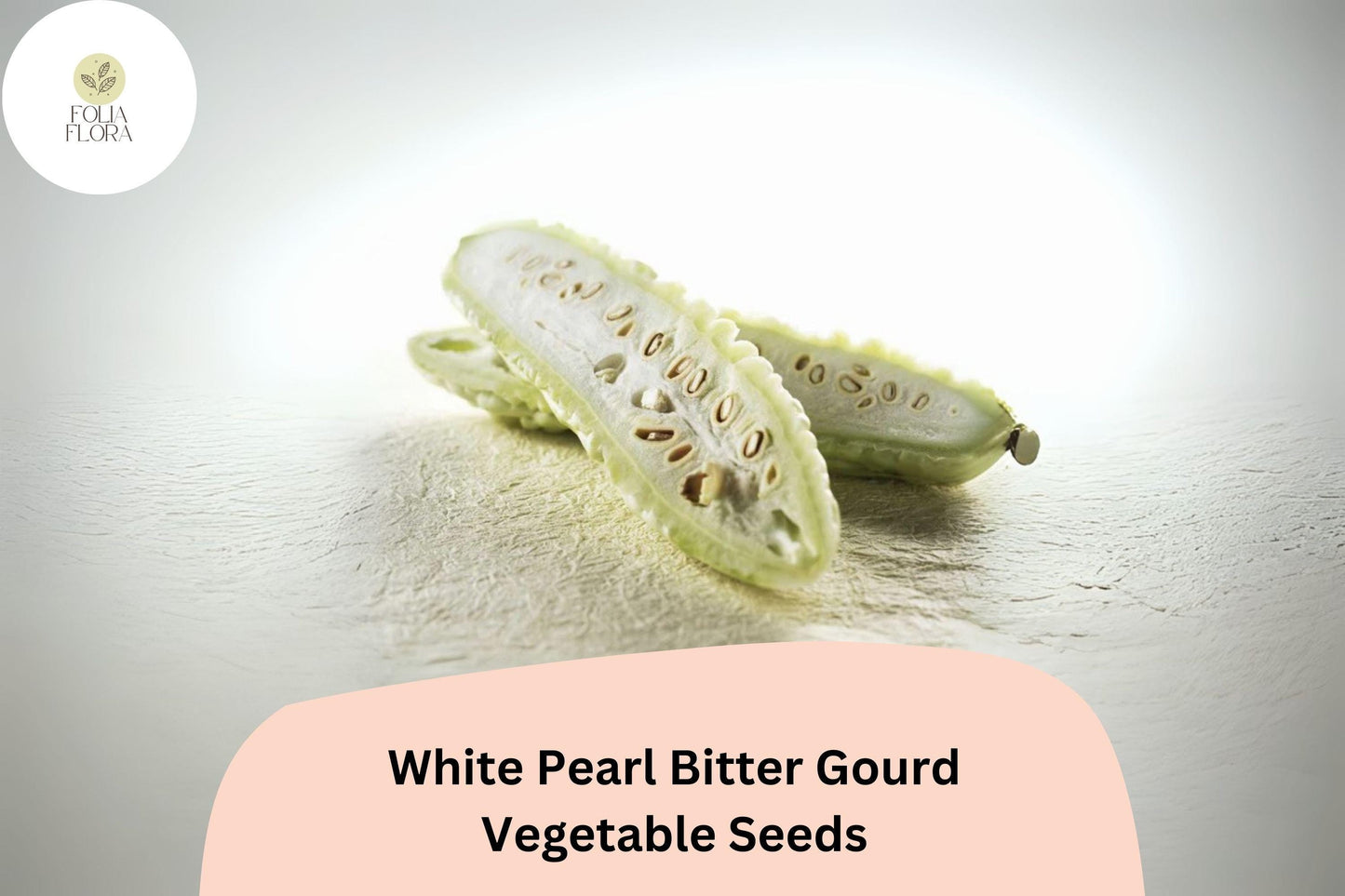 White Pearl Bitter Gourd Seeds – Rare Non-GMO Momordica charantia Climbing Vegetable Vine, White Pearly Fruits, 15-Pack